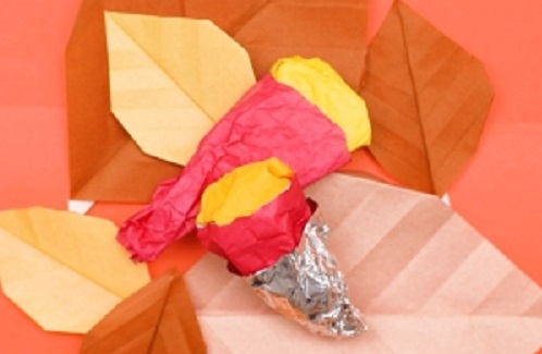 折り紙 焼き芋の折り方 Origami Baked Sweet Potato