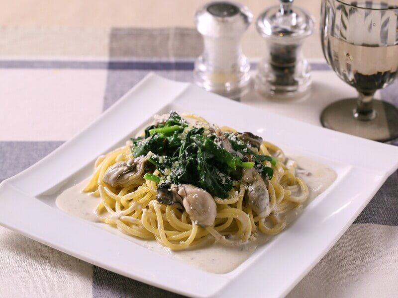 牡蠣クリームパスタ レシピTikTok