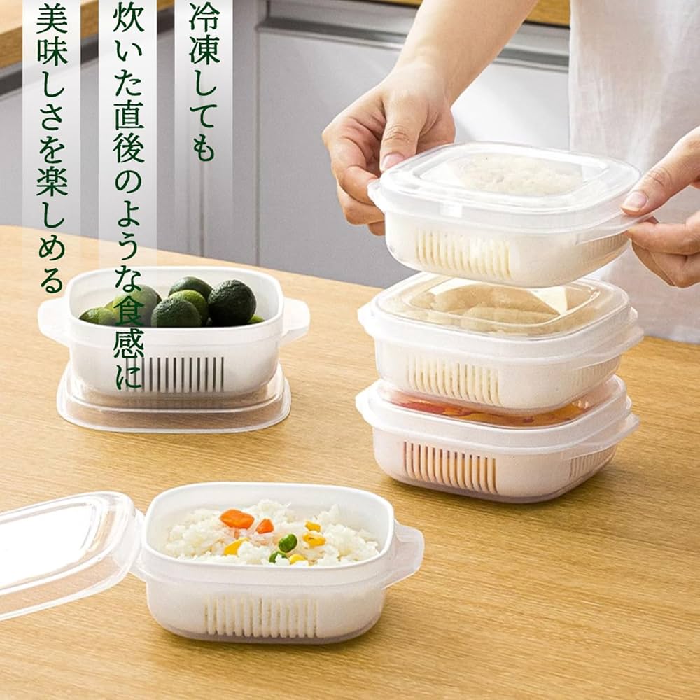 冷凍ご飯容器 ご飯 冷凍 保存容器 冷凍ごはん容器 タッパー 電子レンジ対応 耐熱 キッチン 一人暮らし レンジ可 お弁当 便利 加熱 透明 蓋付き取っ手付き 洗いやすい 便利グッズの通販はau PAY マーケット - 吉良ショップau PAY マーケット－通販サイト