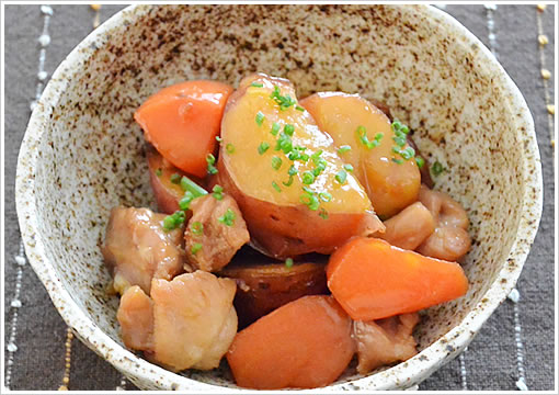 鶏とさつまいものトマトクリーム煮