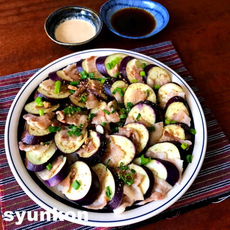 夏はさっぱりと・豚ロースにポン酢