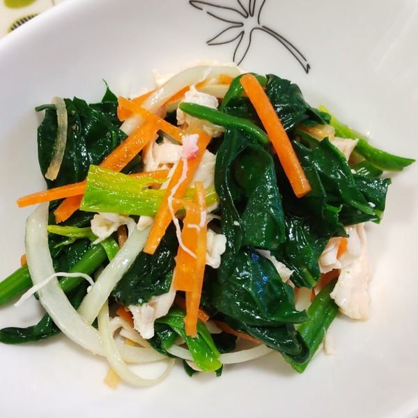 サラダほうれん草とコーンのバター炒め レシピ・作り方