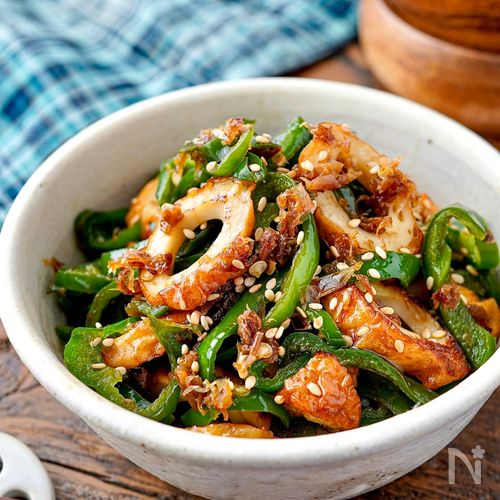 レンジで手軽に！ピーマンのナムルのレシピ 作り方：白ごはん.com