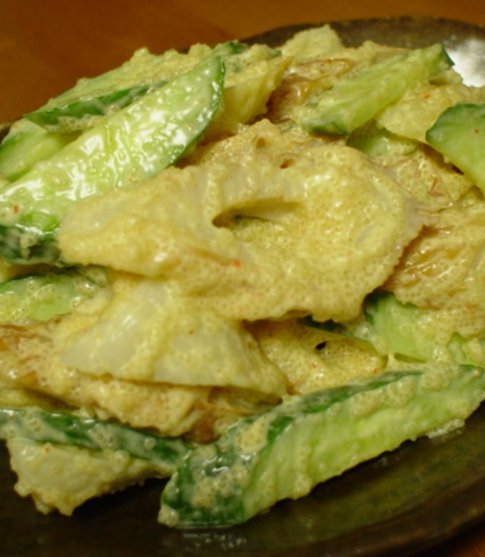 きゅうりと大葉の☆明太マヨ和え