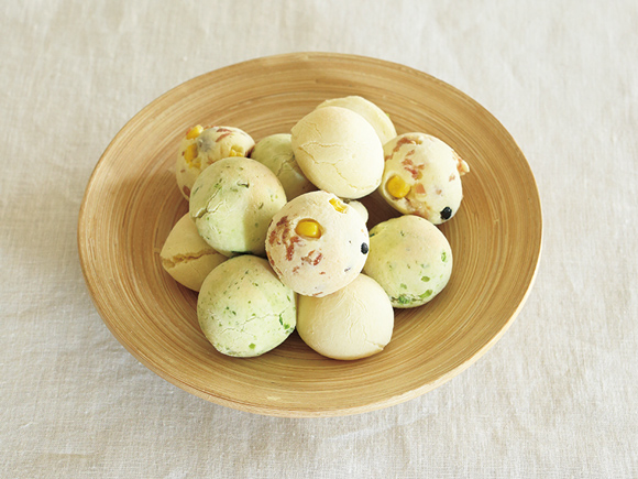 白玉粉でもちもち！青のりチーズのポンデケージョ