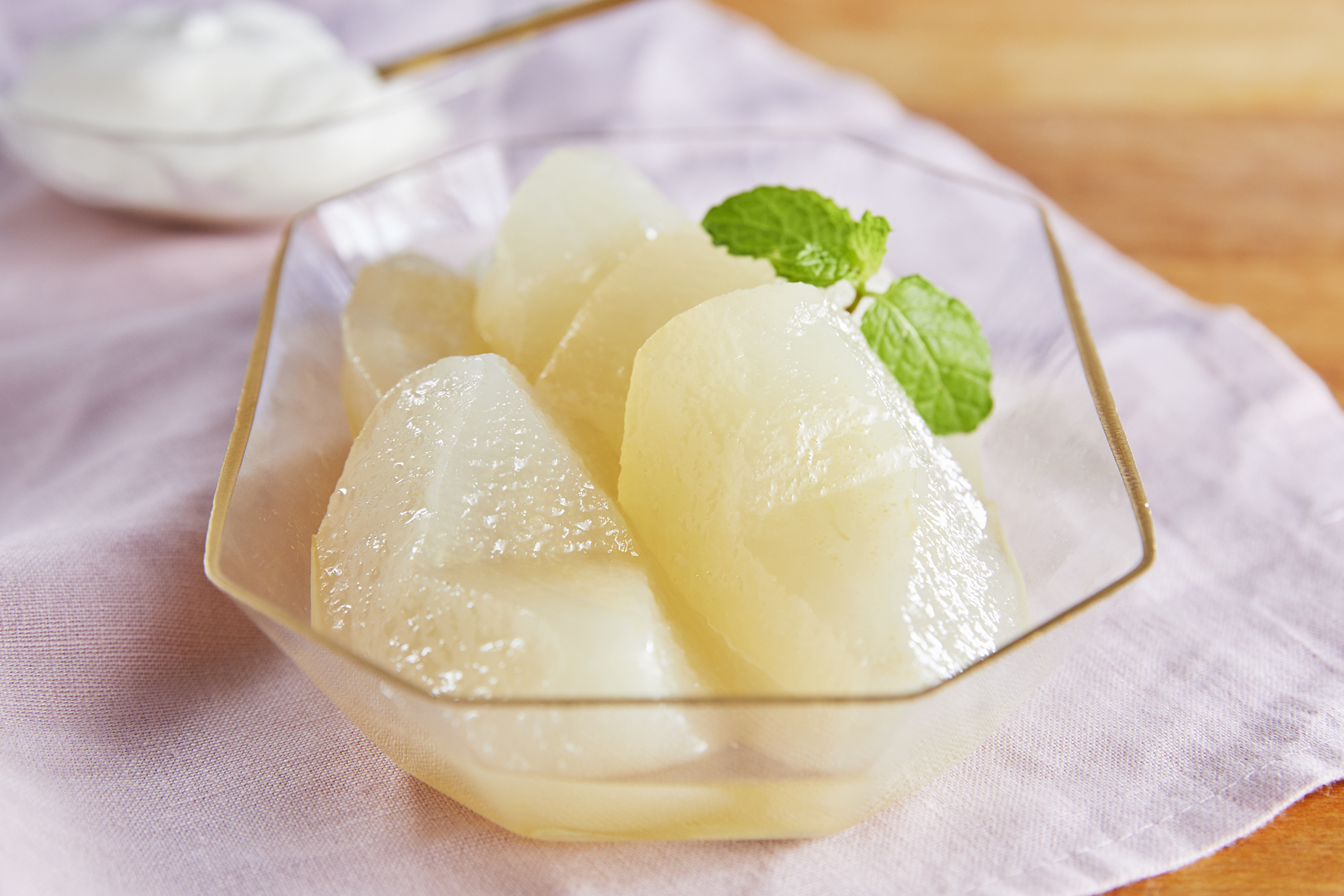 電子レンジで簡単！やさしい梨のコンポート