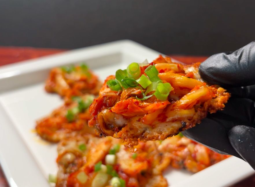 悪魔のキムチーズ焼きおにぎりレシピと作り方