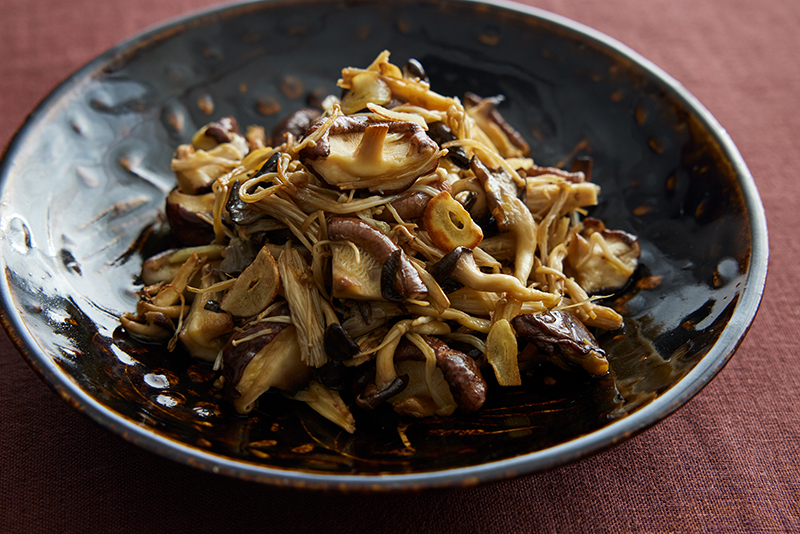 いろいろきのことツナの白だしさっと煮 ひらたけ入り