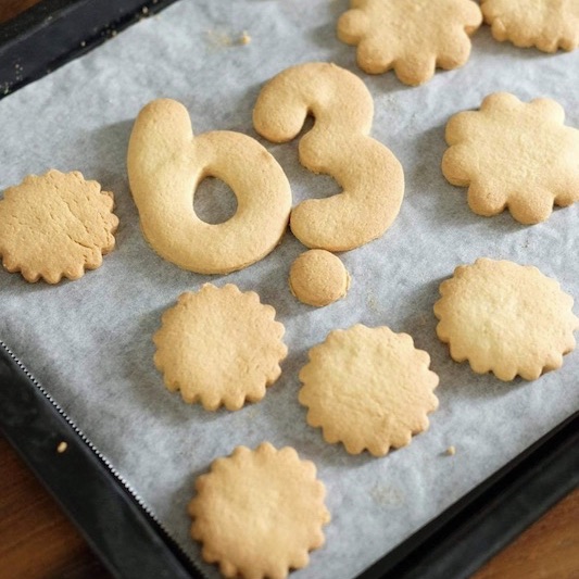 米粉の型抜きバニラサブレ