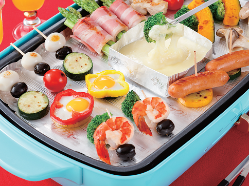 お手軽♪ホットプレートチーズフォンデュ★