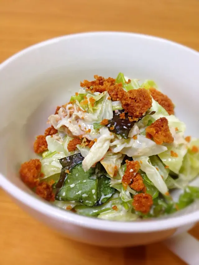 キャベツとトマトとサニーレタスのサラダ。 - No: 4327587写真素材なら「写真AC」無料 フリー ダウンロードOK