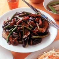 豚肉となすのさっぱり炒め