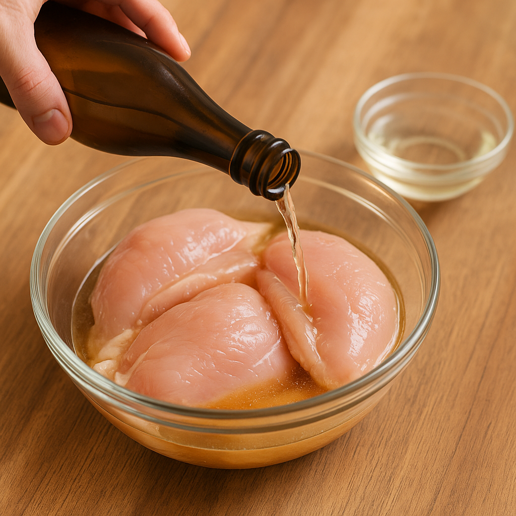 鶏もも醤油煮、鶏の生臭さを完璧に除去し風味炸裂。 家で楽しむ家族の外食料理