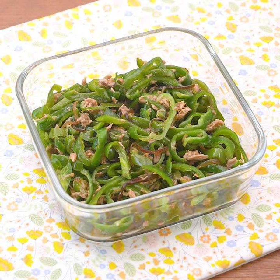 ご飯おかわり！！ツナと塩昆布の無限ピーマン