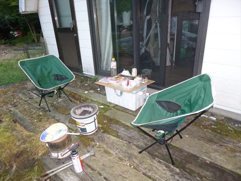 お庭で七輪な週末♡新・恋に落ちた一皿