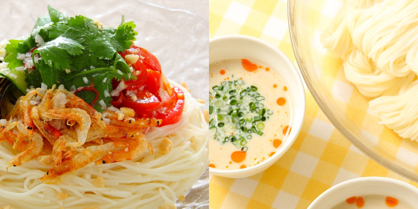 赤からめんつゆをアレンジ！赤からぶっかけサラダそうめん