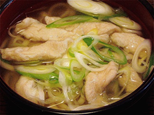 鳥ささみと大葉のワサビ風味うどん