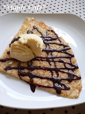 パクッと食べやすい♪ クレープアイス