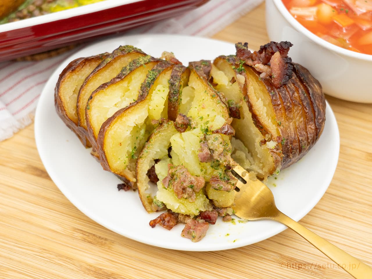 ハッセルバックポテト バーベキューコンロTikTok