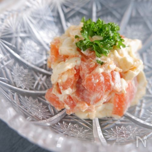 サーモンとクリームチーズのベーグルサンド