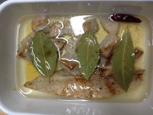 低温調理で!かつおのコンフィ