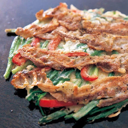 かきとにらのチヂミ