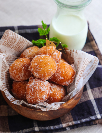 ホットケーキミックスでころころあんドーナツ