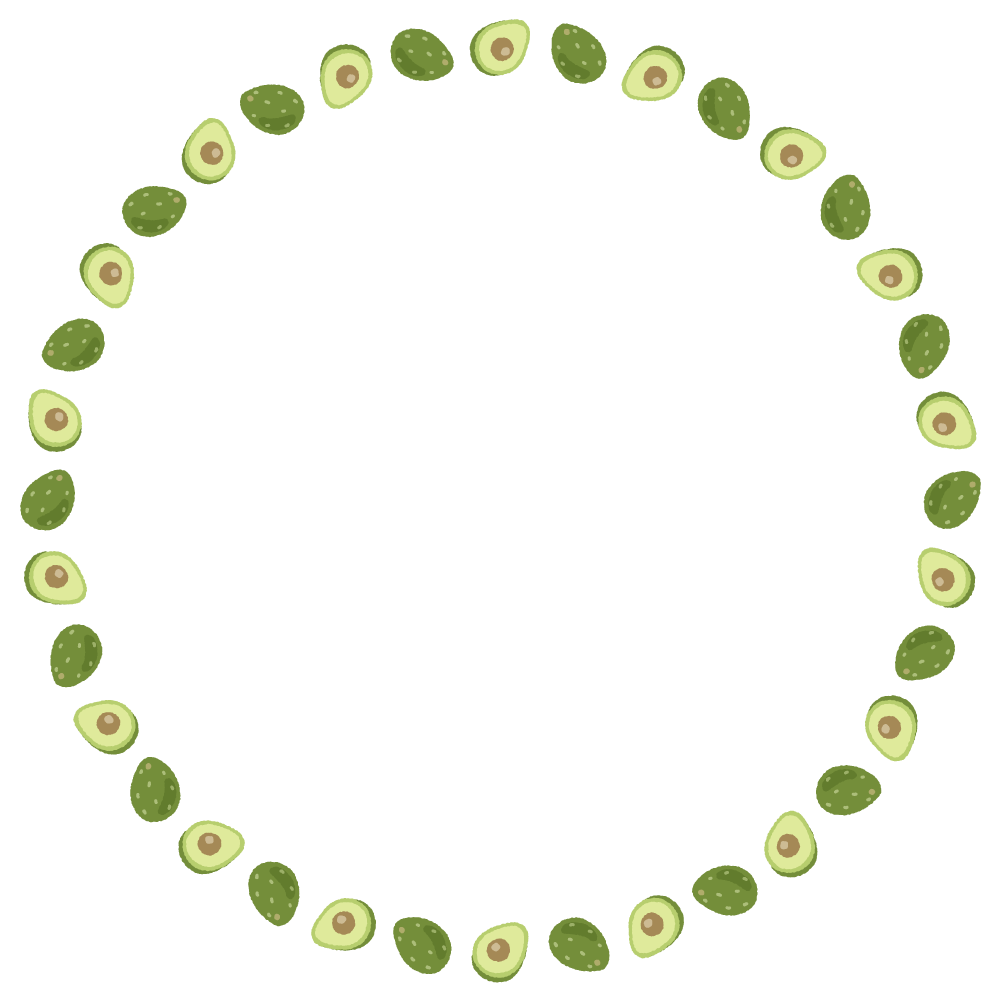 アボカドのイラスト01フリー素材 - GreenStock40