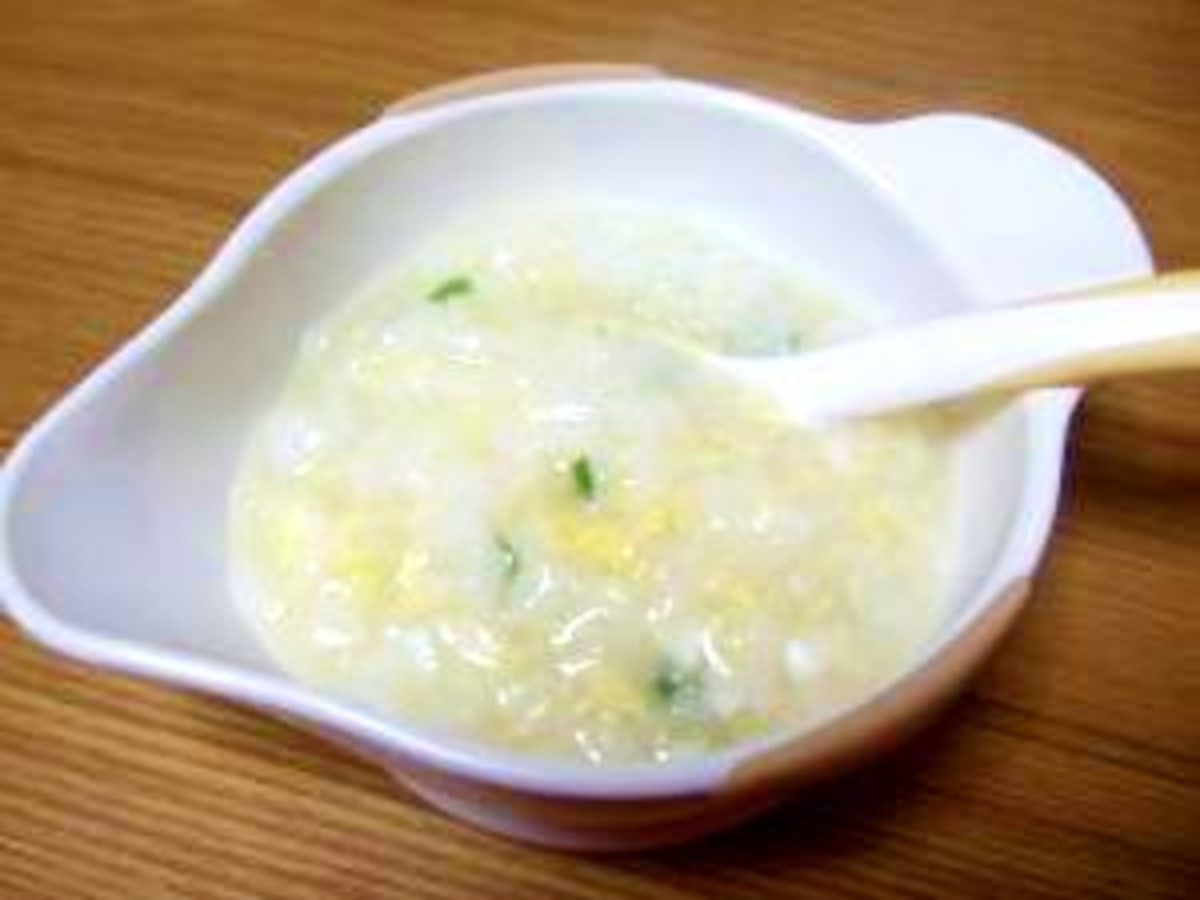 ひじきと人参、鶏ひき肉のおじや