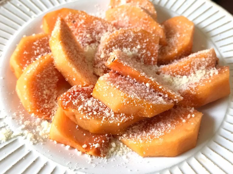 柿とクリームチーズの白和え