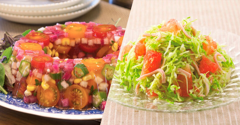 彩り野菜のバルサミコ酢サラダ