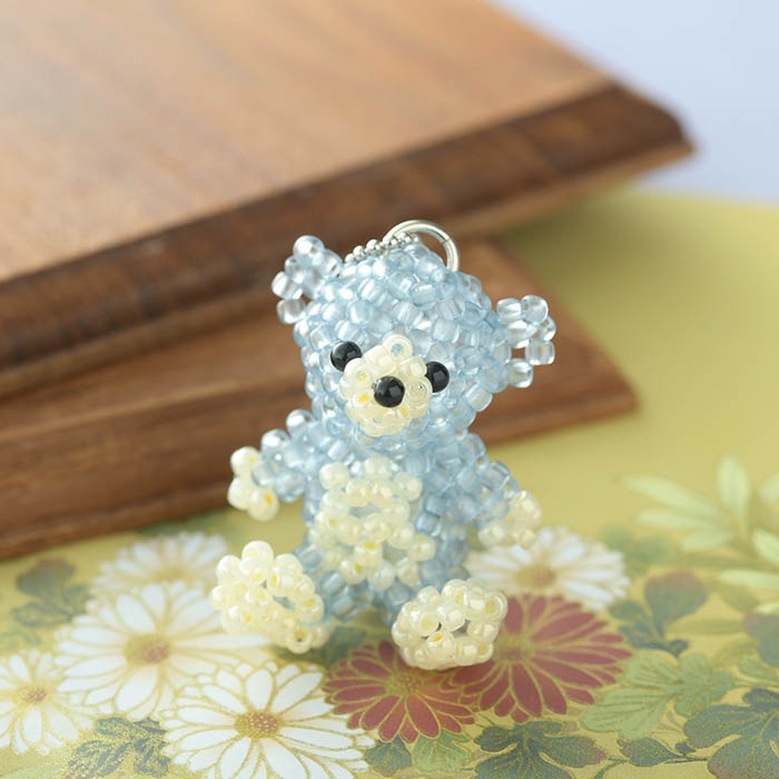 ビーズキーホルダー作ってみた☺︎