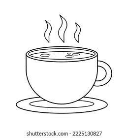 ぬりえ素材・飲み物とケーキイラスト無料・かわいいテンプレート