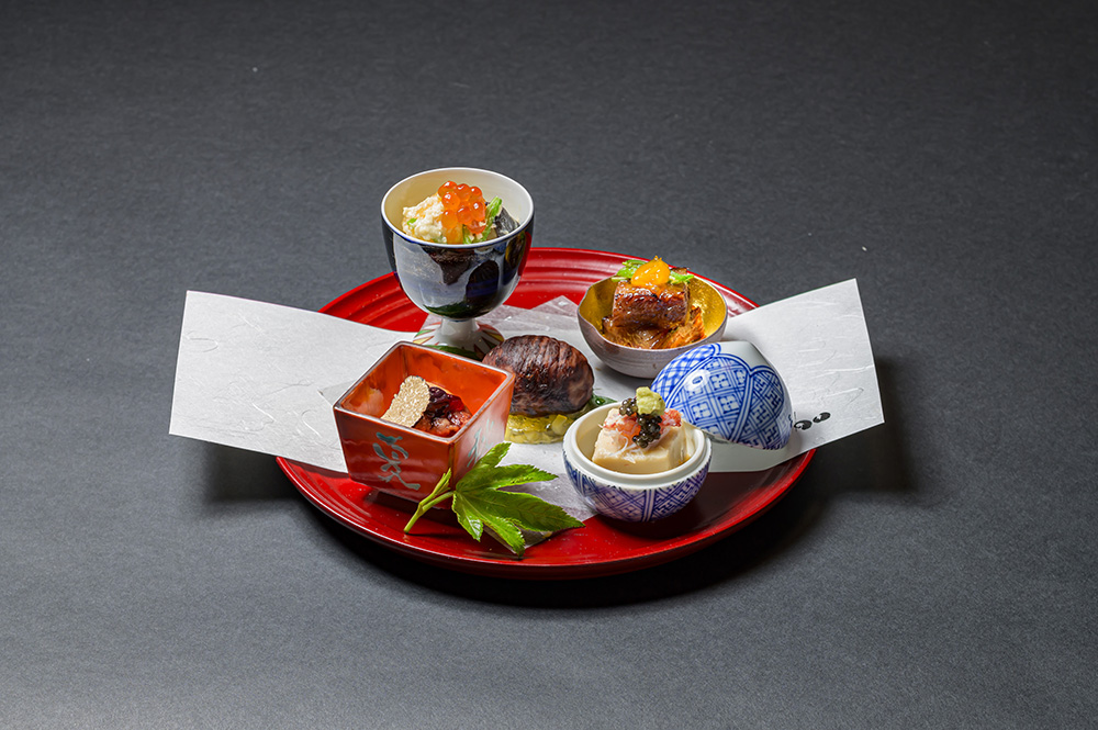 秋の料理・秋のレシピと献立 秋の前菜盛り10種の献立と盛りつけ例献立四季報「春夏秋冬」味暦