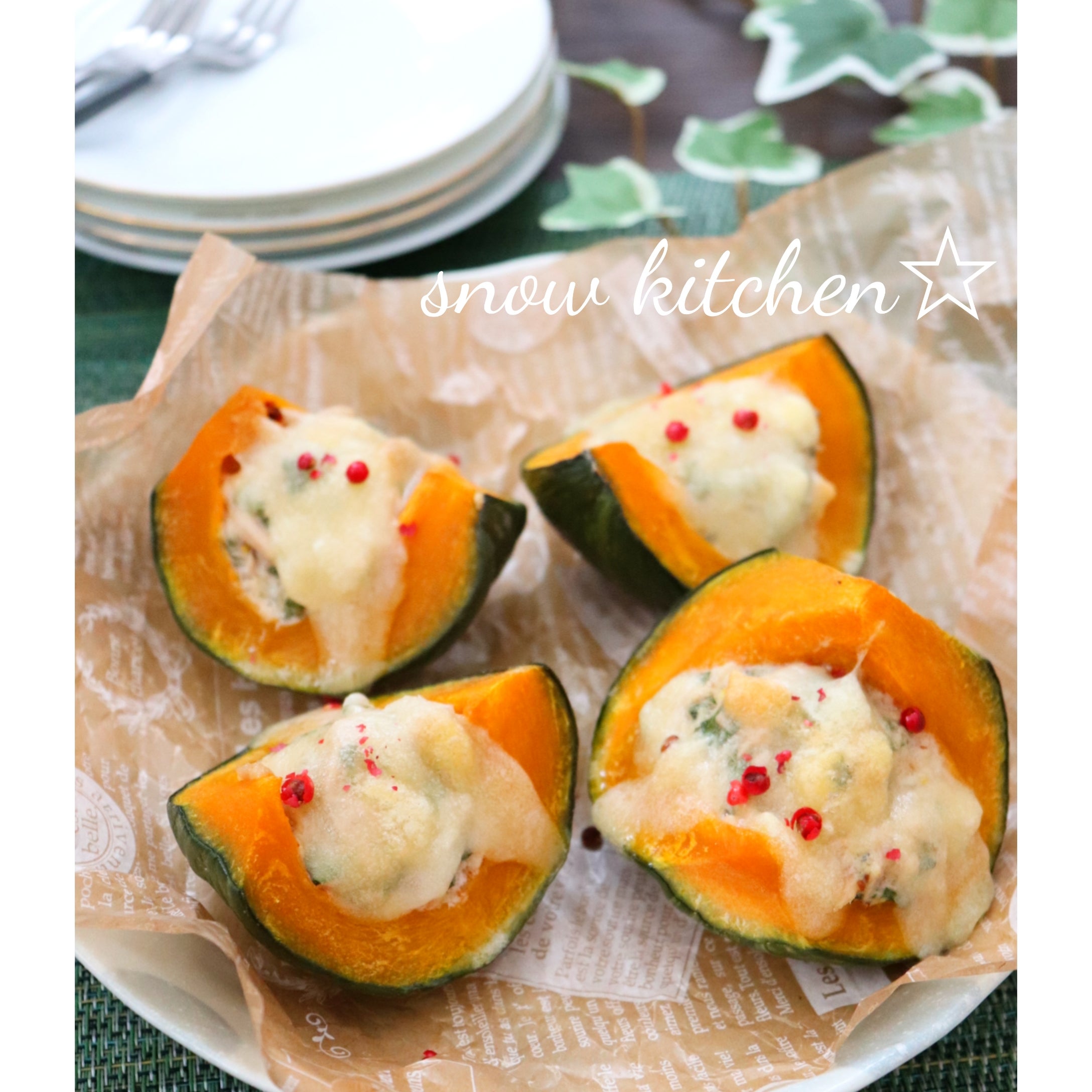 坊ちゃんかぼちゃの『マカロニ＆チーズ』♡アメリカ料理でハロウィン♪アッコさん家の彩りレシピ～簡単プチリッチな食卓～