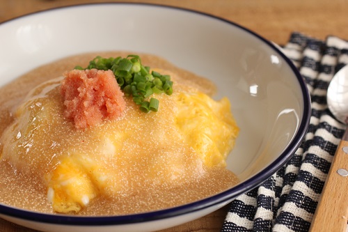 本格焼おにぎりの和風あんかけ