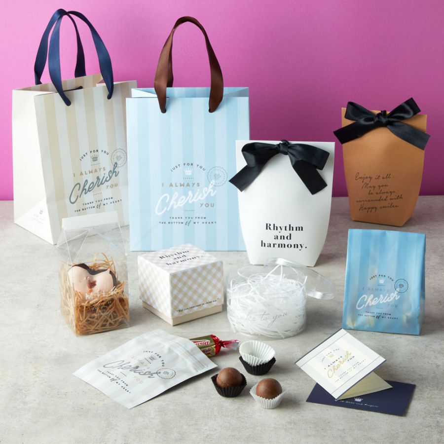 ダイソー チェックベア ペーパーバッグ 紙袋 ラッピング プレゼント リボン - メルカリ