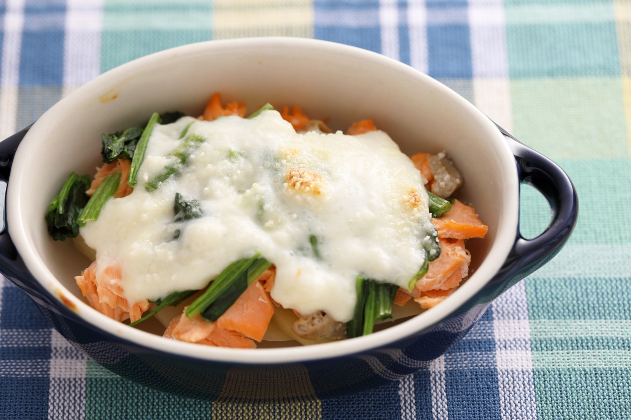 取り分け幼児食 秋レシピ♩鮭ときのこのバター醤油