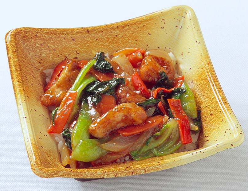 えびと青梗菜の中華丼