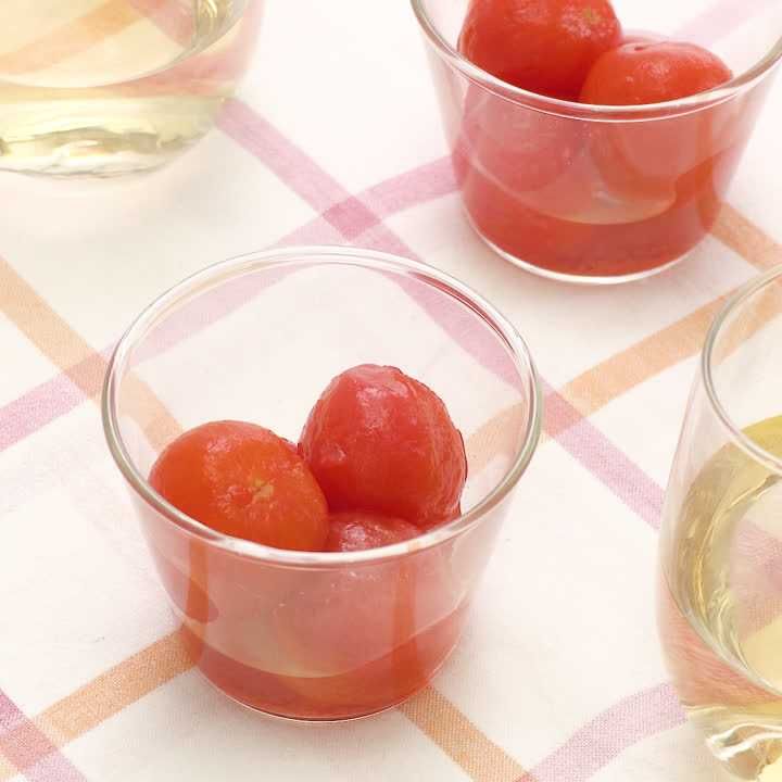 冷凍トマトのひんやりコンポート