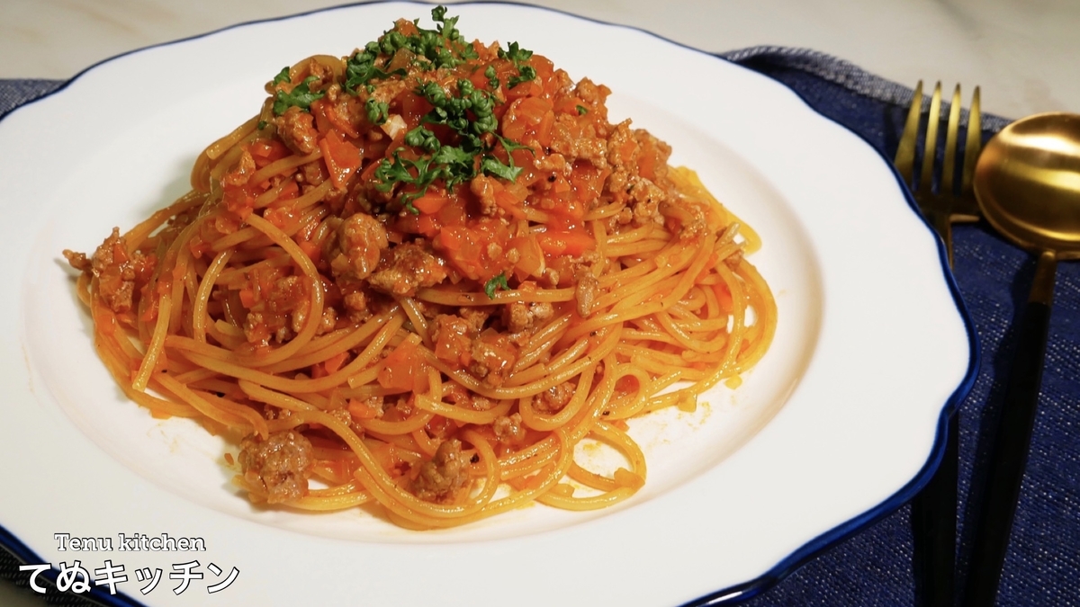 包丁いらず！ ワンパンお手軽ミートパスタ