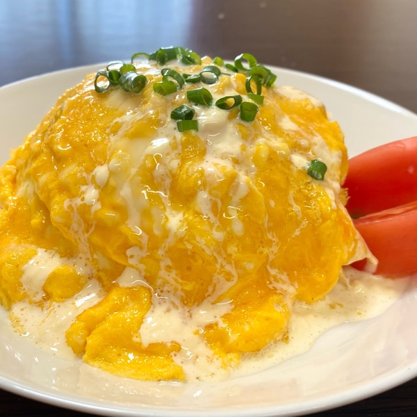 オムライス＆鮭の塩焼き - もっとん家の食卓