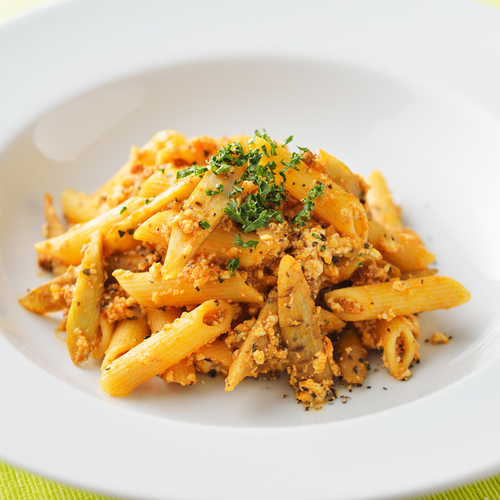 簡単ペンネボロネーゼのレシピ
