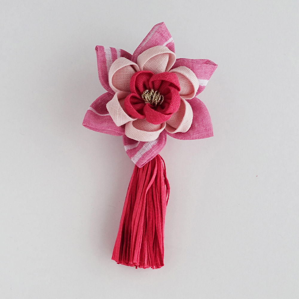 f7~f12洋風つまみ細工コサージュ