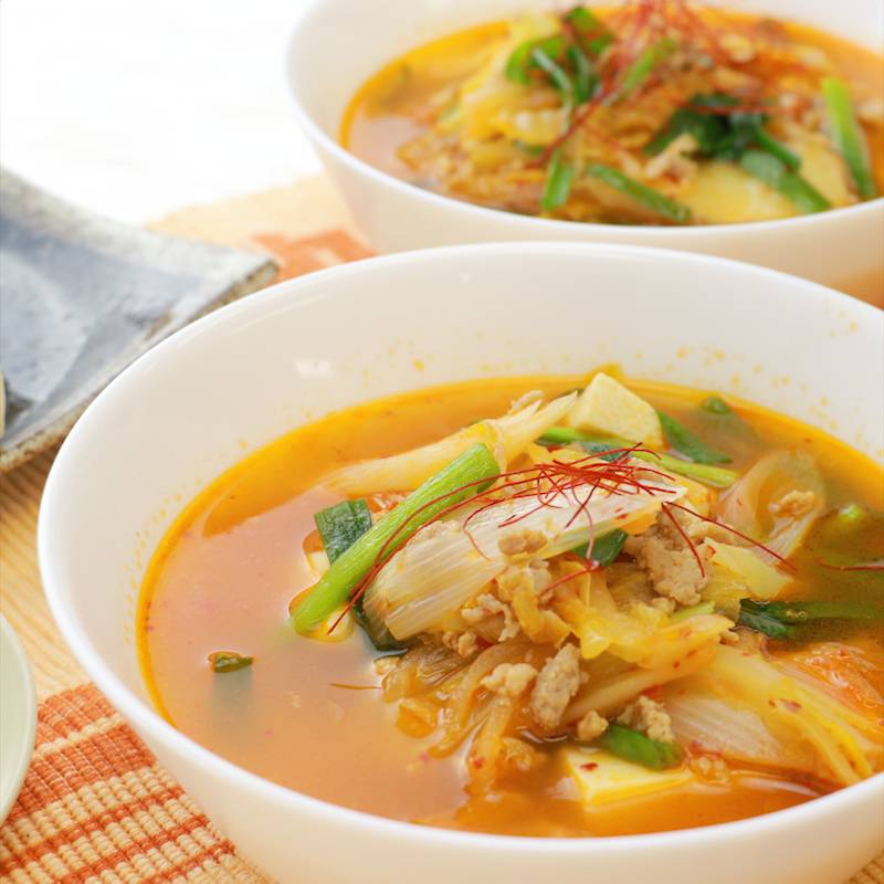 キムチ湯豆腐