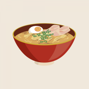醤油ラーメン：イラスト無料