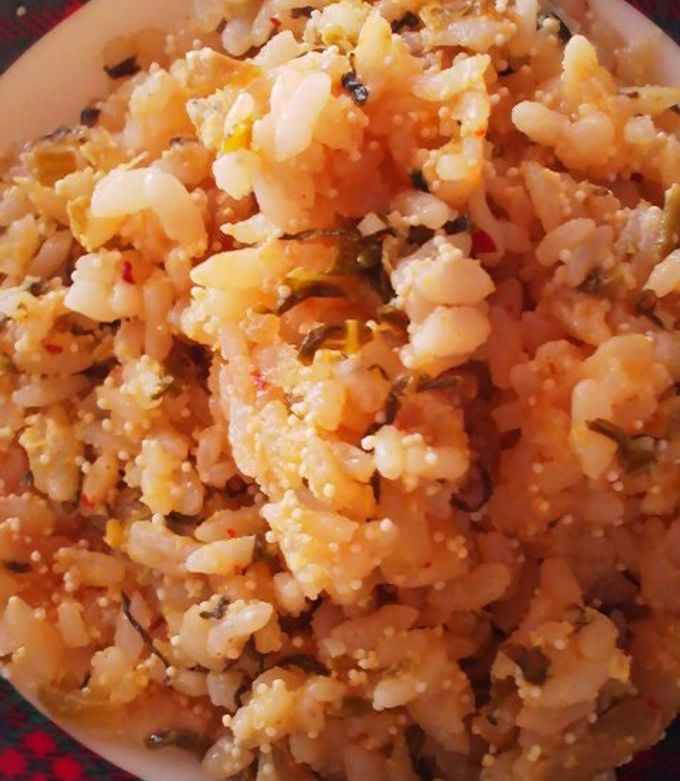 じゃこと高菜の炒飯かば田食品 てんとまるの辛子明太子