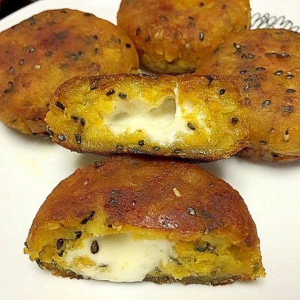 甘うま！基本のかぼちゃもち チーズ・プレーン