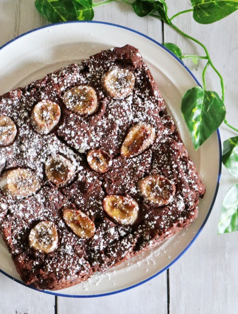 小麦粉、バター不使用 チョコバナナパウンドケーキ