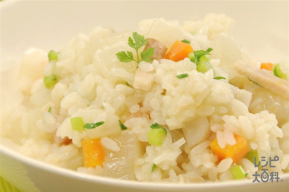 トマトの和風白だしリゾットおいしいレシピ鰹節屋・だし屋、ヤマキ